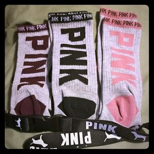 New socks of PINK Victoria's secret Lanyard
